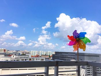 View of building against cloudy sky