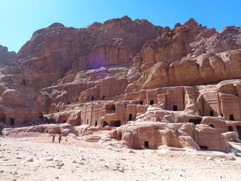 View of rock formations