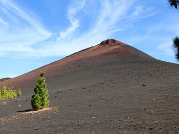 Scenic view of desert against sky