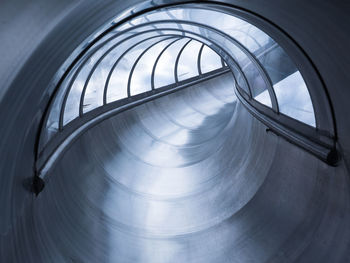 Directly below shot of spiral staircase