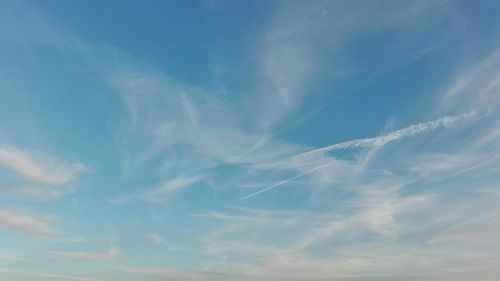 Low angle view of cloudy sky