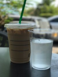 Close-up of drink in glass