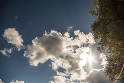 Low angle view of clouds in sky