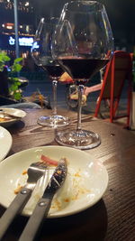 Close-up of beer in plate