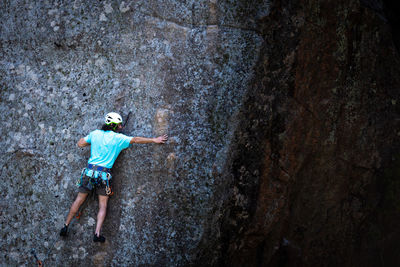 Man standing on rock