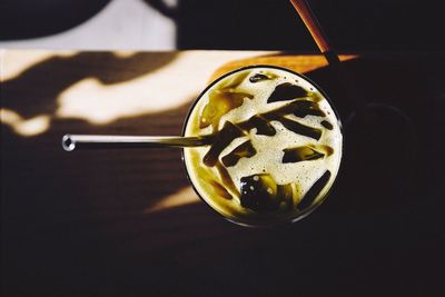 Close-up of drink on table