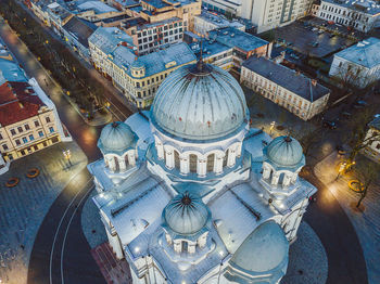 High angle view of cathedral