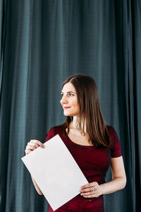 Portrait of a smiling young woman