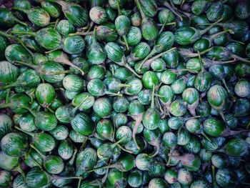 Full frame shot of vegetables at market stall