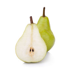 Close-up of apple against white background