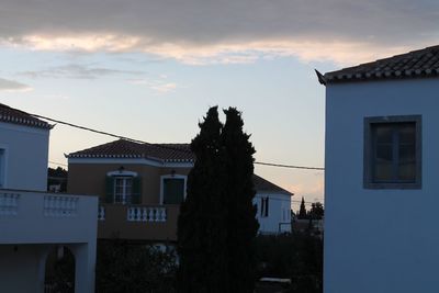 Residential buildings against sky