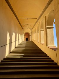 Interior of building architecture details arch shadow