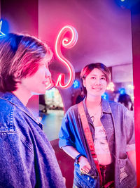 Portrait of a smiling young couple