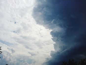 Low angle view of clouds in sky