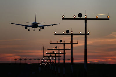 Low angle view of airplane in flight