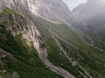 High angle view of valley