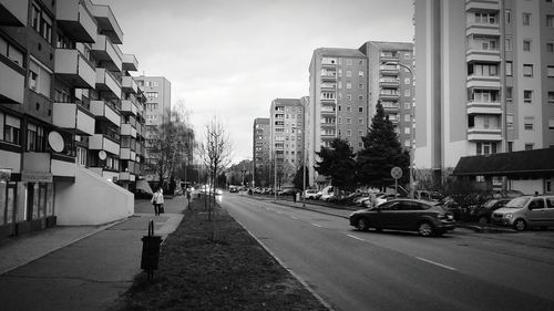 View of city street