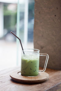 Close-up of drink on table