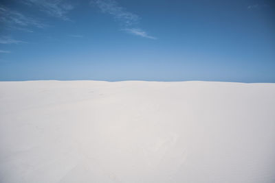 Scenic view of desert against sky