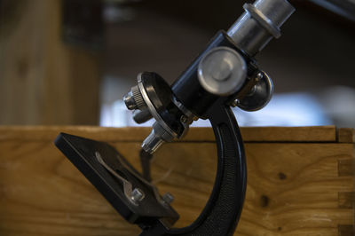 Close-up of machine part