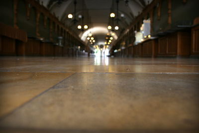 Surface level of illuminated ceiling