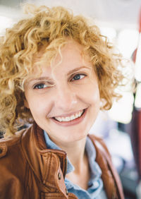 Portrait of smiling young woman