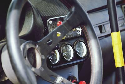 Close-up of vintage car