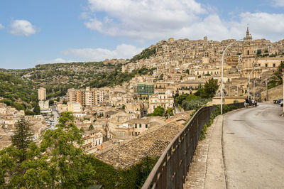 Landscape of the historic center of modica