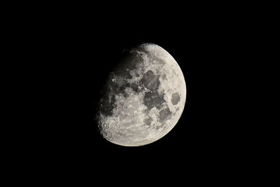 Close-up of moon against dark sky