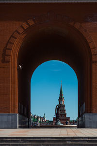 Low angle view of historical building