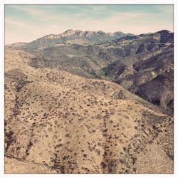 Scenic view of mountain against sky