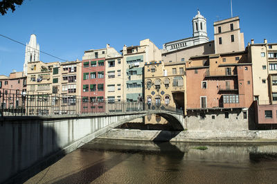 Canal passing through city