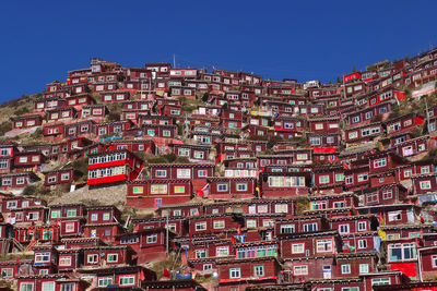 High angle view of cityscape