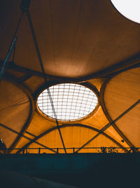 Low angle view of ceiling