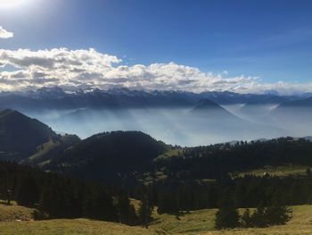 Scenic view of landscape against sky
