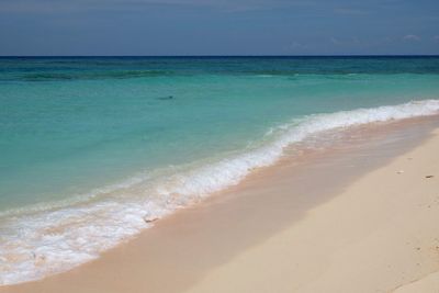 View of calm beach against the sky