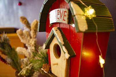Close-up of christmas decoration