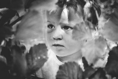 Close-up portrait of boy