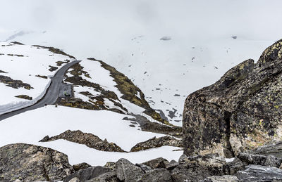 Snow covered mountain