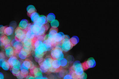Defocused image of illuminated lights