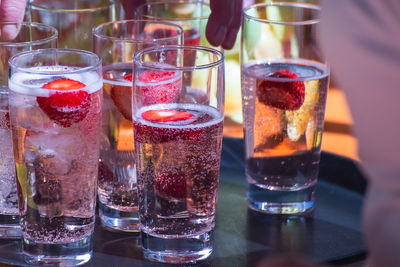 Close-up of drink on table