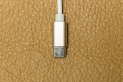 Close-up of computer cable