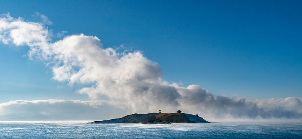 Panoramic view of sea against sky