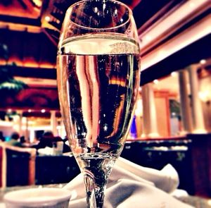 Close-up of wine glass
