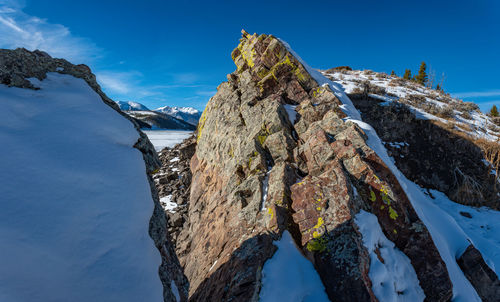 Snow-capped peaks around lake dillon - colorado - usa