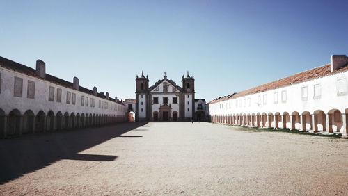 View of historical building against clear sky