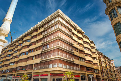 Low angle view of building against sky