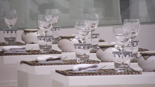 Place setting at resort