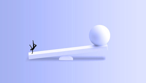 Low angle view of bird flying against clear blue sky