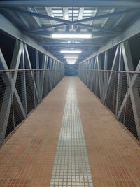 Empty corridor of building